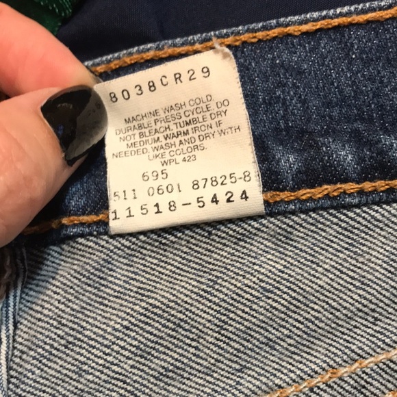 Levis 518 superlow boot cut 7 M Jr made in USA paper tag 29” - Picture 12 of 12